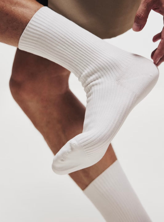 Pure white socks